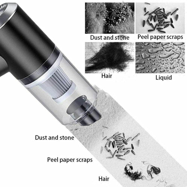 Portable Air Duster & Wireless Vacuum Cleaner – 2-in-1 Handheld Dust Blower & Suction Device